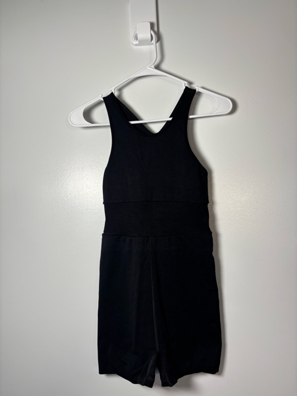 FP Movement by Free People Black Sleeveless Jumpsuit Romper